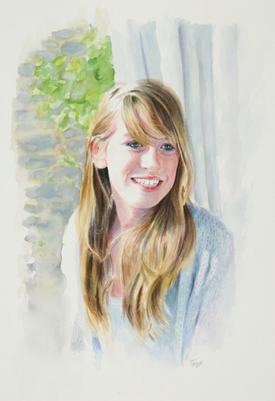 Watercolour Portrait by Simon Taylor