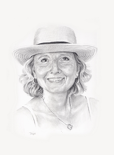Portrait Drawing by Simon Taylor