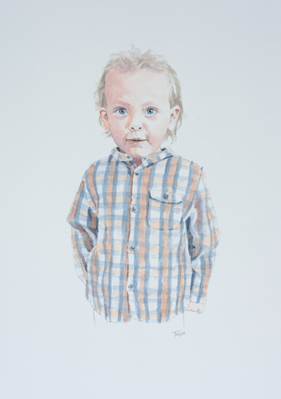 Watercolour Portrait by Simon Taylor