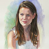 Clem portrait painting by Simon Taylor