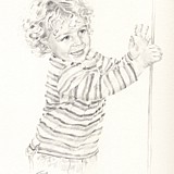 Oliver Portrait Drawing by Simon Taylor