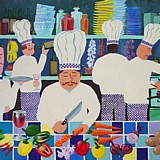 Kitchen Contemporary Painting by Simon Taylor